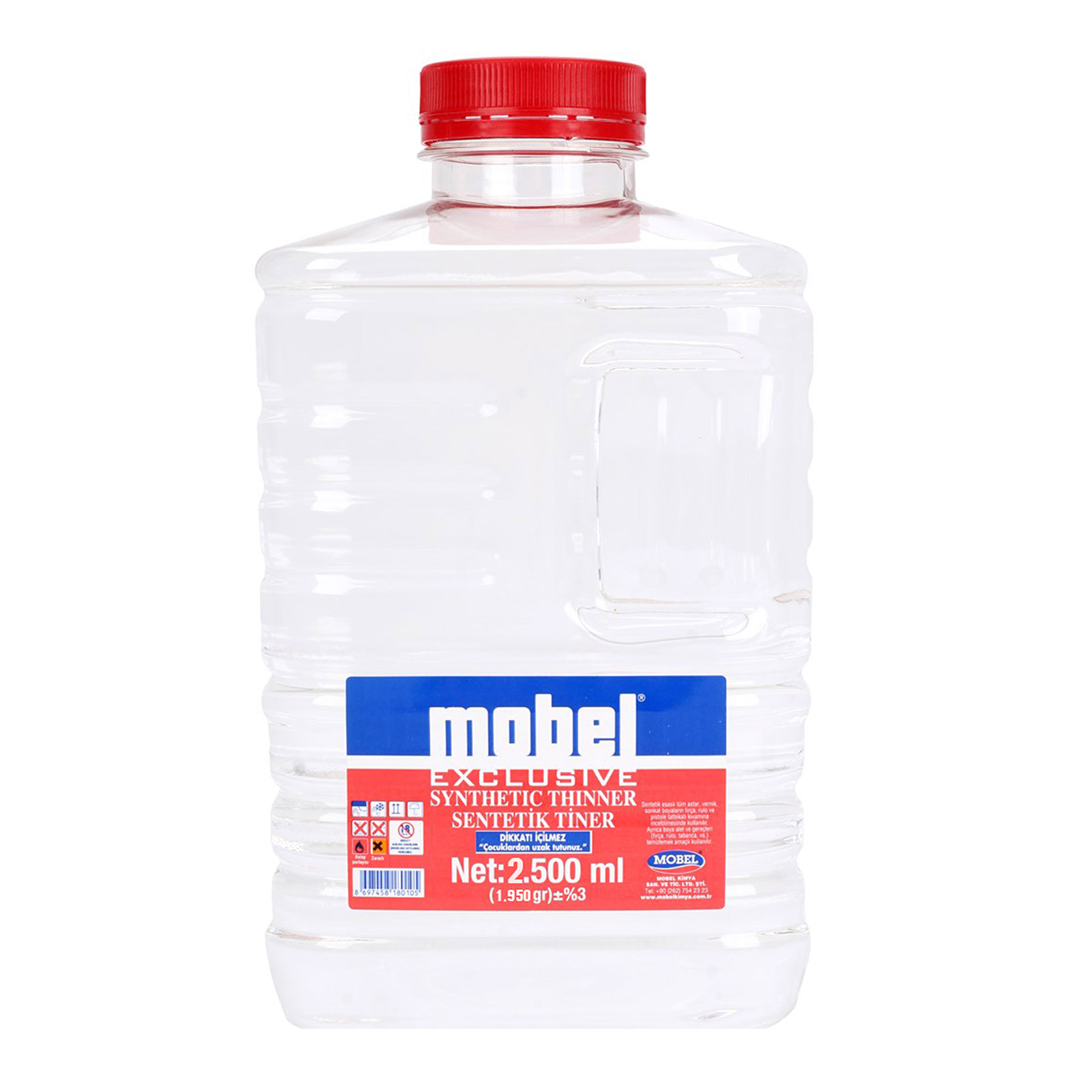 MOBEL – სინთეთიკური გამხსნელი (ვაიტ-სპირიტი) – 2,5ლ — ლაქები, ზეთები და წებოები